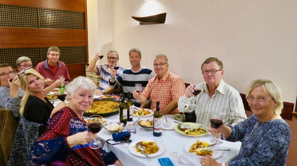 Tillsammans med goda vänner blev det middag på en spansk restaurang i lördags kväll. 