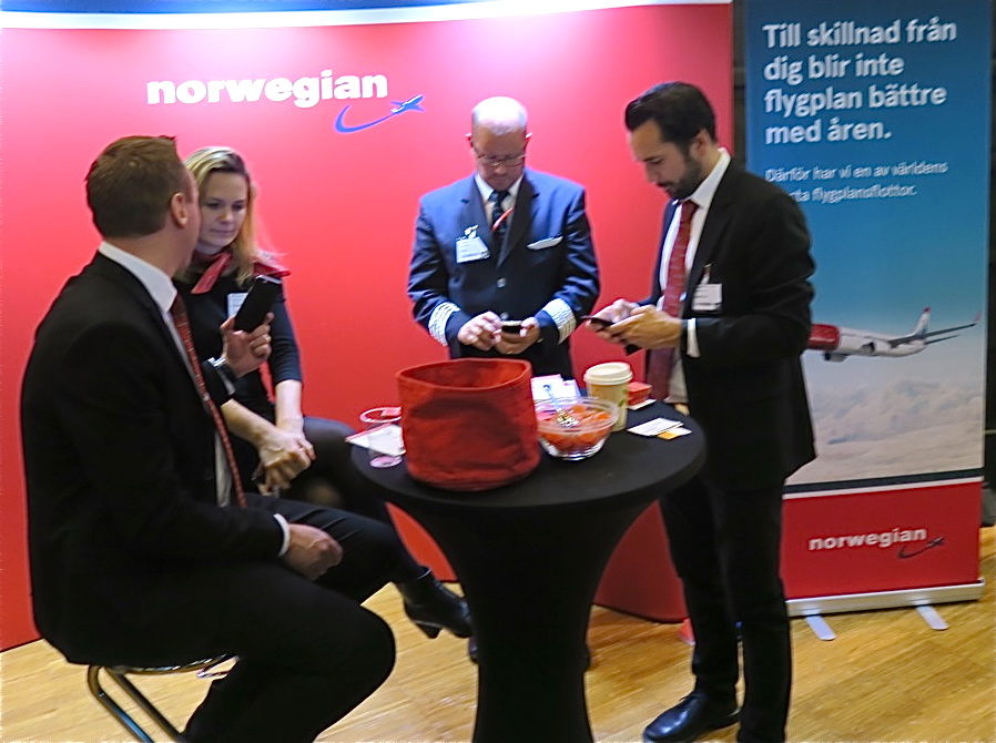 Flygbolaget Norwegian bjöd på trevligheter på flera områden