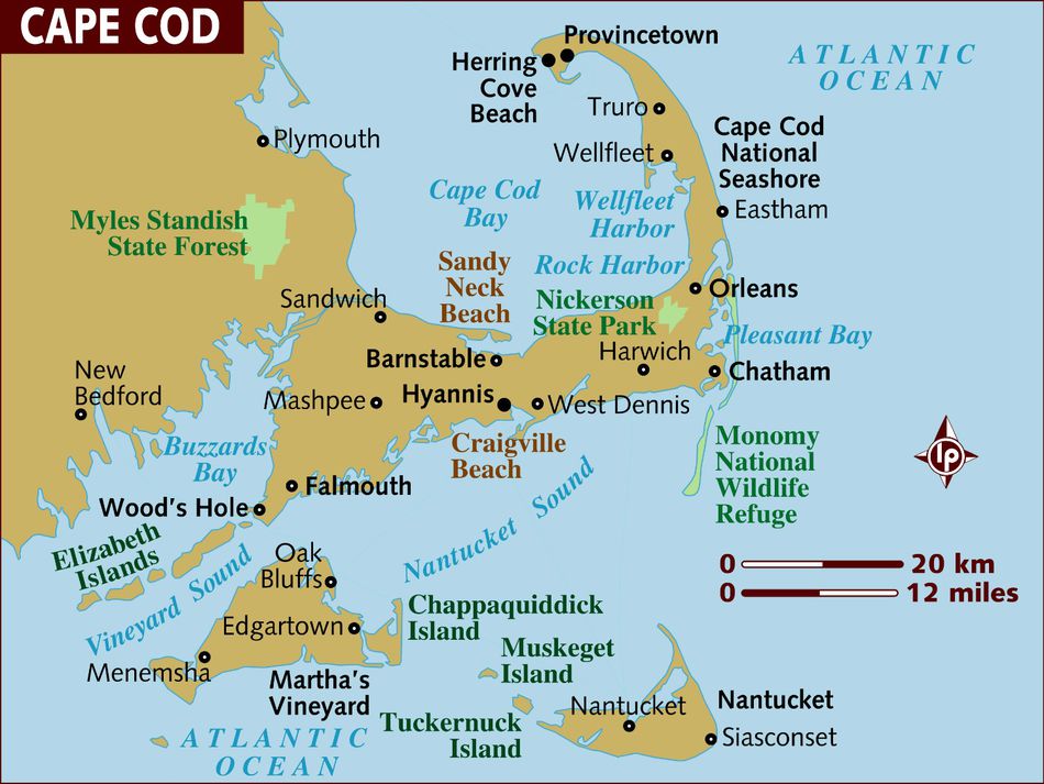 Nantucket, Marthas Wineyard och Chappaquidick i New England är öar där det förr fångats val. 