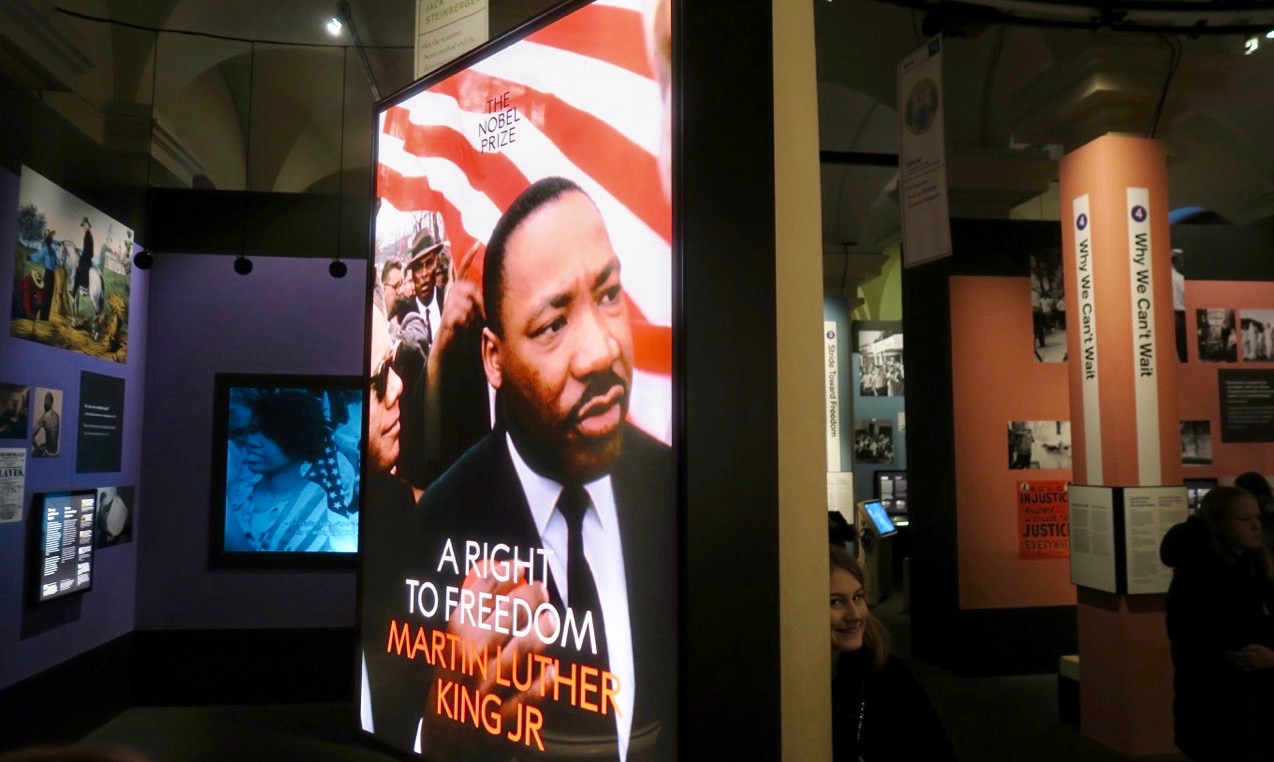 Utställningen om Martin Luther King finns att se på Nobelmuseet fram till september 2019