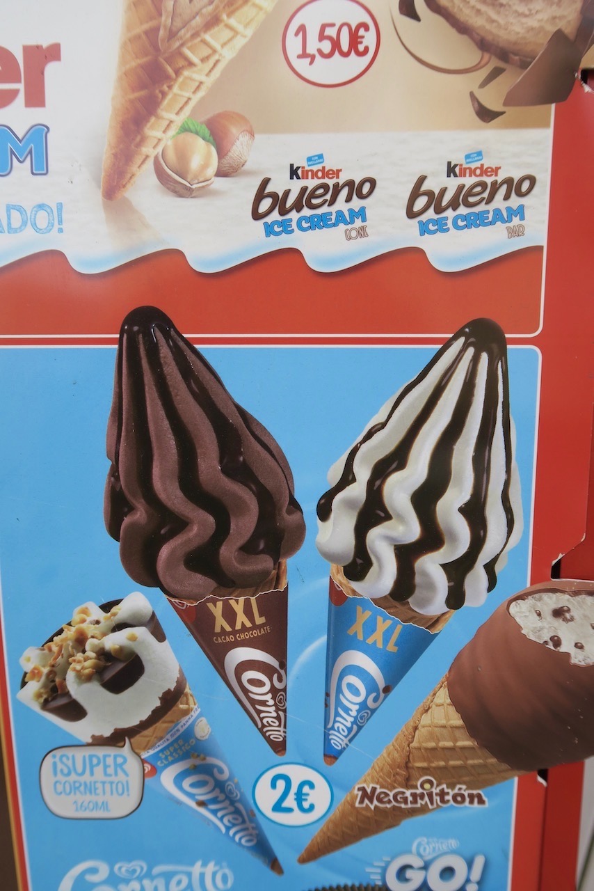 Rån av olika slag i glassar. Här spanska varianter. 