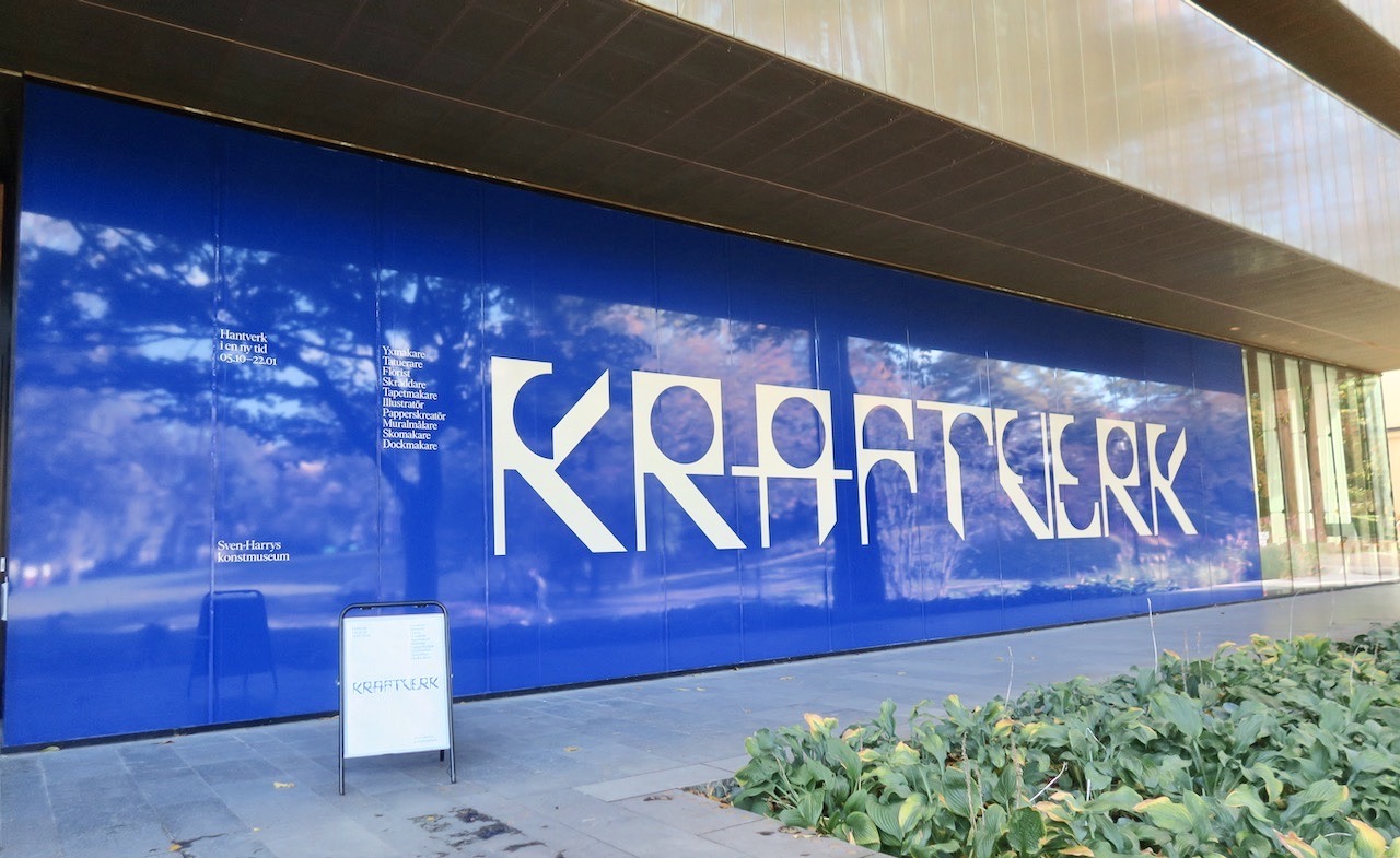 Stockholm. Sven -Harrys konstmuseum. Utställningen "Kraftverk" hantverk i en ny tid. 