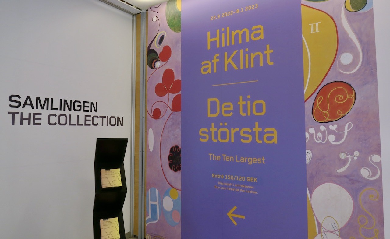 Moderna museet. Stockholm. Specialutställningen Hilma af Klint och "De tio största".
